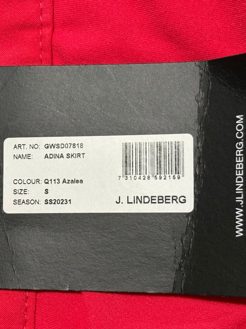 NWT J.Lindeberg Adina Skirt Size Small Pleated Red - Picture 4 of 14